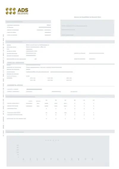 Primera página de una factura de ADS Solutions, anonimizada